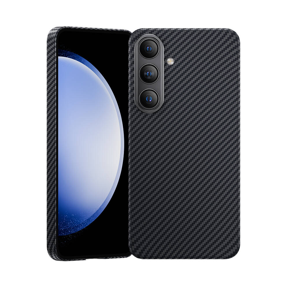 Samsung Galaxy S25 Plus Uyumlu Kılıf M-safe Şarj Özellikli Karbon Fiber Benks Essential ArmorAir 600D Kevlar Kapak