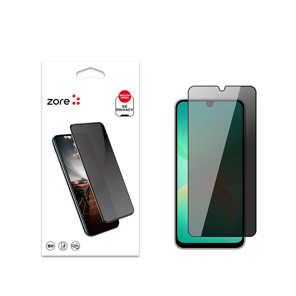 Samsung Galaxy A26 Uyumlu Zore New 5D Privacy Temperli Ekran Koruyucu