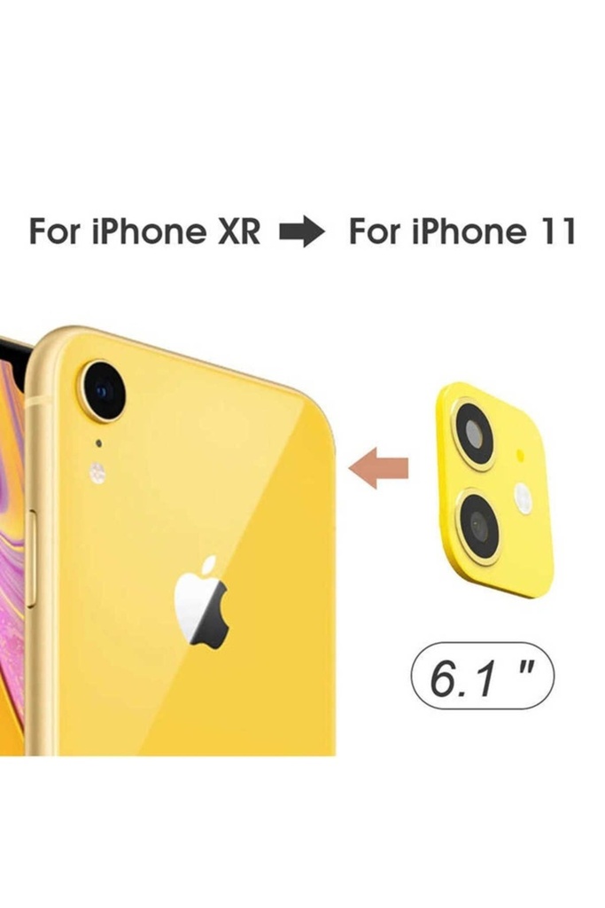 Apple iPhone XR Uyumlu Zore CP-03 iPhone 11 Kamera Lens Dönüştürücü
