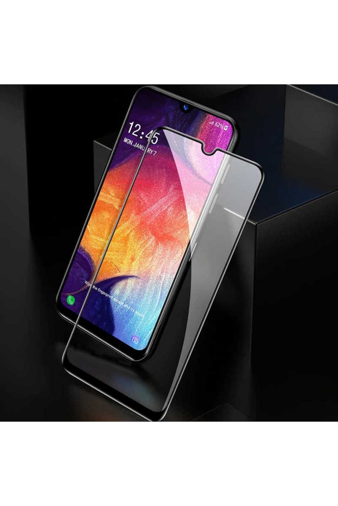 Samsung Galaxy A20S Uyumlu Zore Kenarları Kırılmaya Dayanıklı Cam Ekran Koruyucu