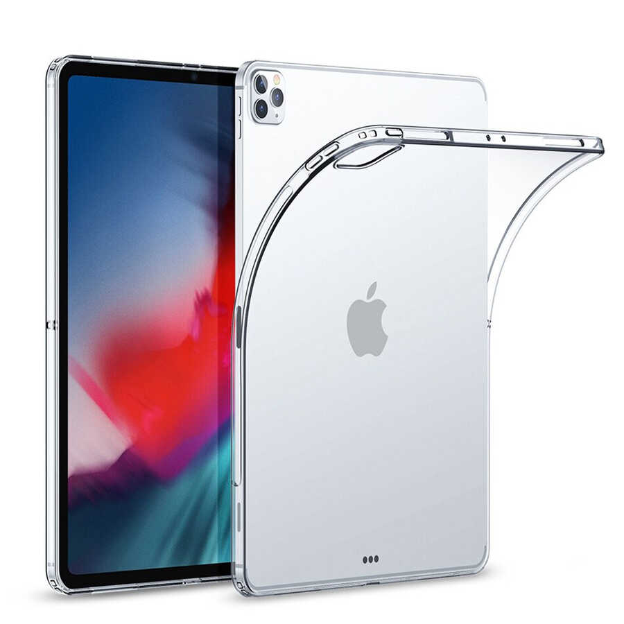 Apple iPad Pro 12.9 Uyumlu Pro 2020 (4.Nesil) Kılıf Zore Tablet Süper Silikon Kapak