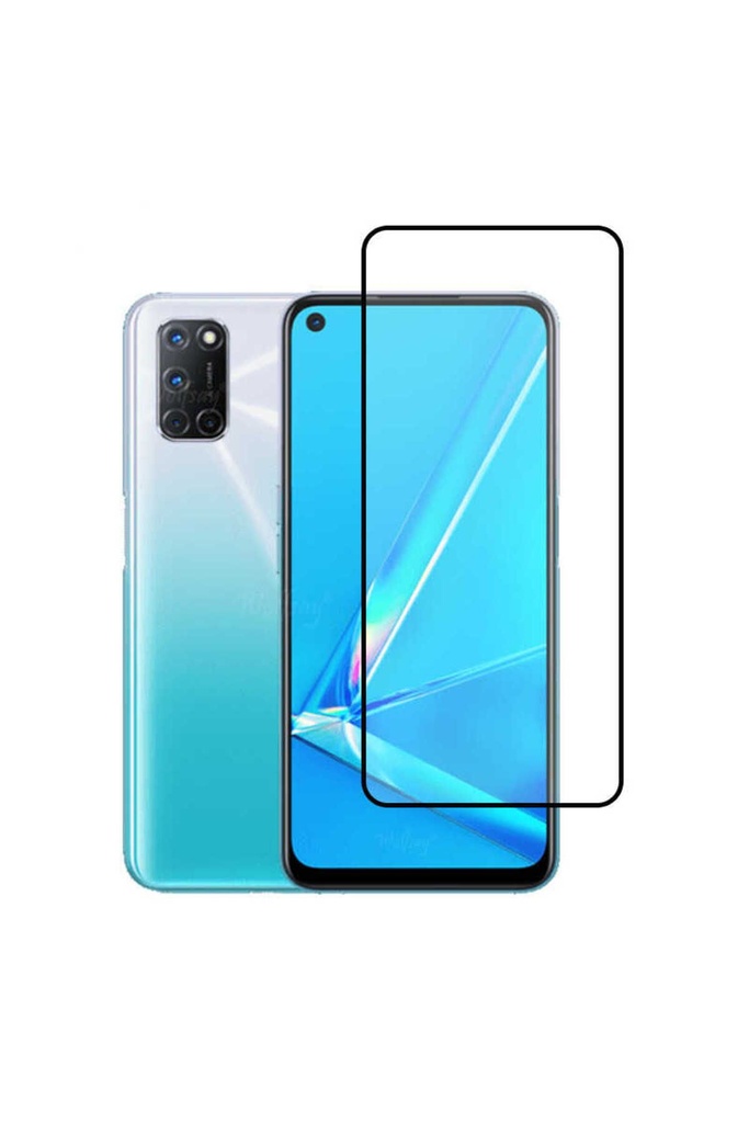 Oppo A72 Uyumlu Zore Kenarları Kırılmaya Dayanıklı Cam Ekran Koruyucu