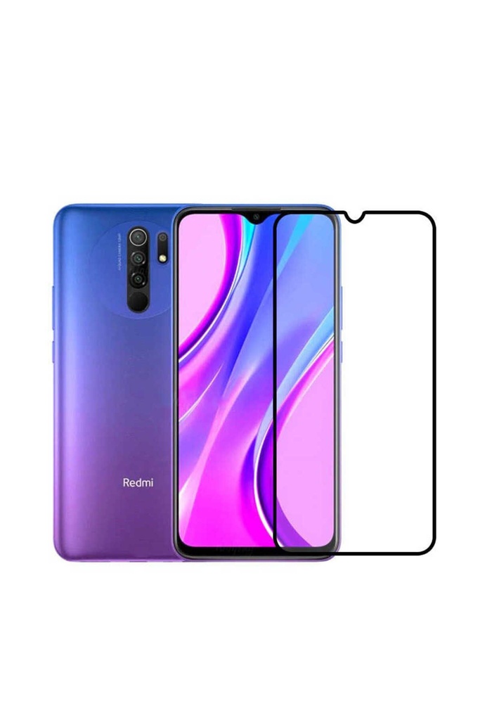 Xiaomi Redmi 9 Uyumlu Zore Kenarları Kırılmaya Dayanıklı Cam Ekran Koruyucu