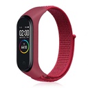 Xiaomi Mi Band 6 Uyumlu Kordon Hasır Örgü Cırt Cırtlı Terletmeyen Zore KRD-03 Kumaş Kayış