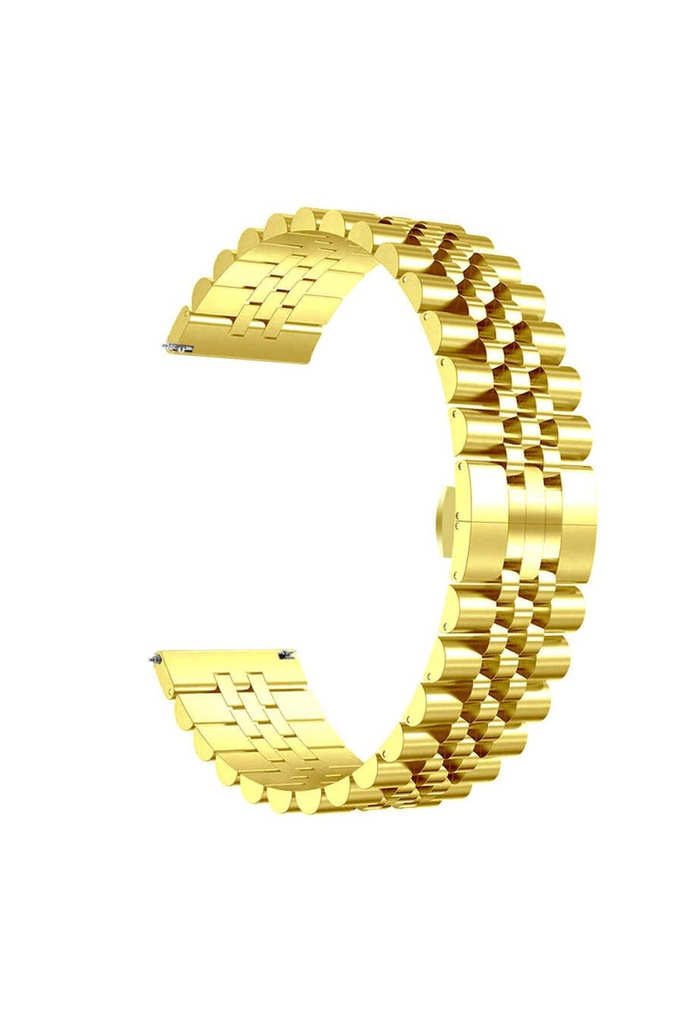 Samsung Galaxy Watch Active 2 44mm 20mm Uyumlu Kordon Paslanmaz Çelik Rolex Metal KRD-36 Kayış