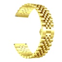 Xiaomi  Amazfit Pace 22mm Uyumlu Kordon Paslanmaz Çelik Rolex Metal KRD-36 Kayış