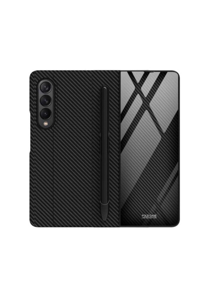 Samsung Galaxy Z Fold 3 Uyumlu Kılıf Zore Kalem Bölmeli Droga Kılıf