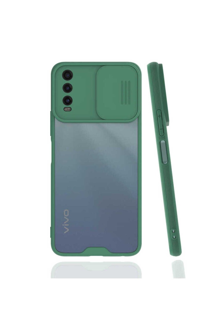Vivo Y20 Uyumlu Kılıf Zore Lensi Kapak