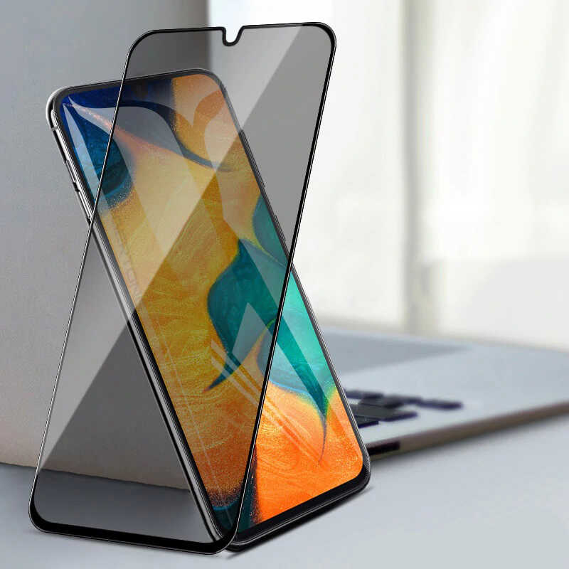 Samsung Galaxy A10S Uyumlu Davin 5D Privacy Cam Ekran Koruyucu