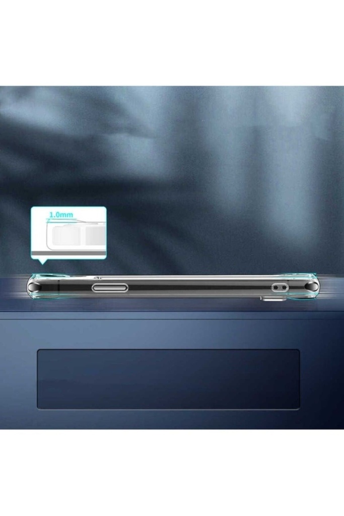 Apple iPhone 11 Uyumlu Kılıf Standlı Şeffaf Silikon Zore L-Stand Kapak