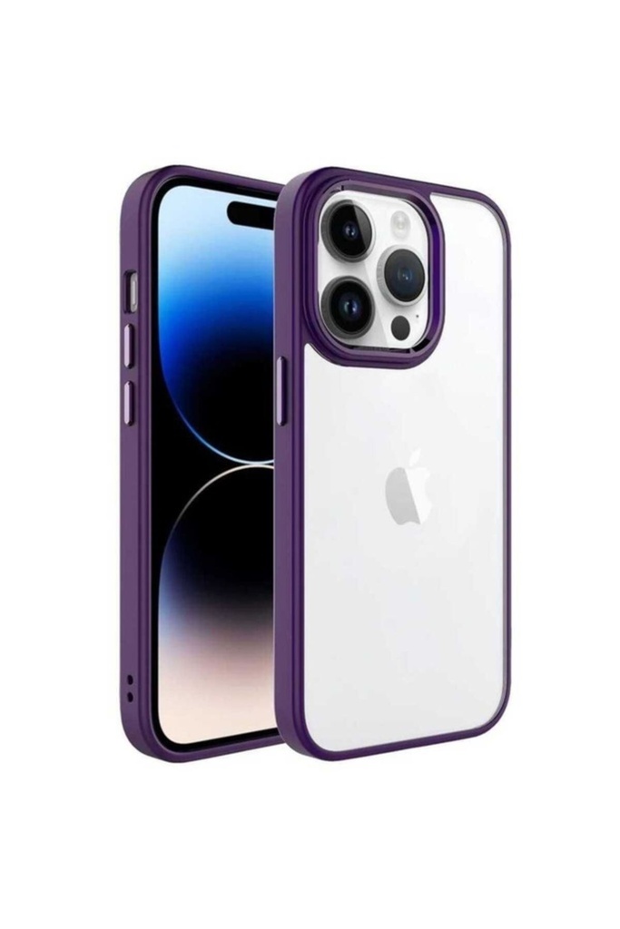 Apple iPhone 14 Pro Max Uyumlu Kılıf Zore Krom Kapak