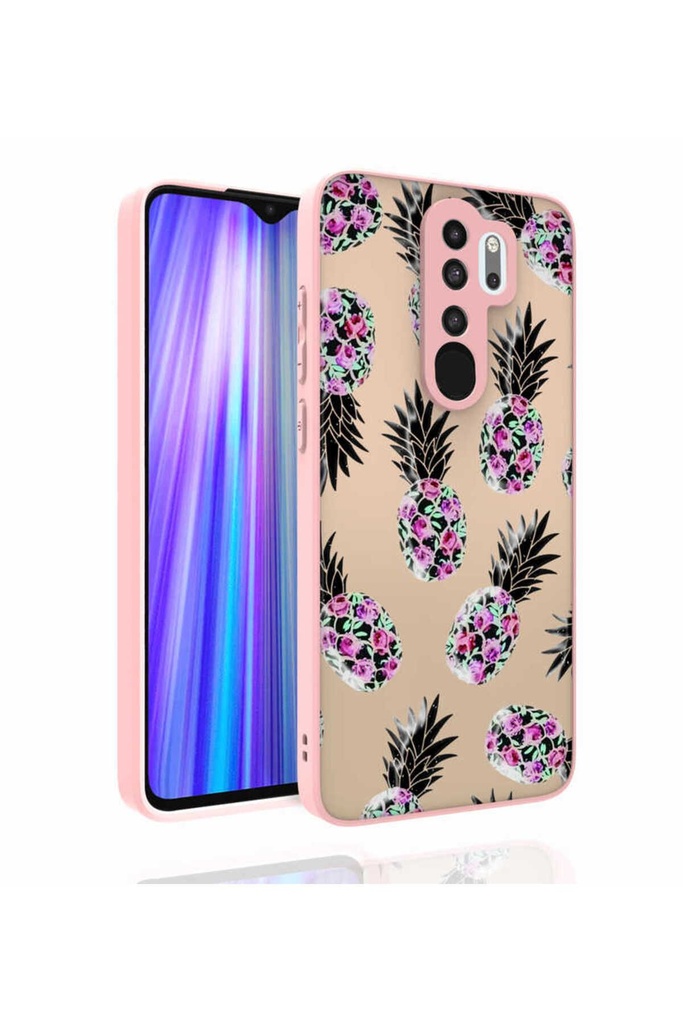 Xiaomi Redmi Note 8 Pro Uyumlu Kılıf Desenli Kamera Korumalı Parlak Zore Nora Kapak