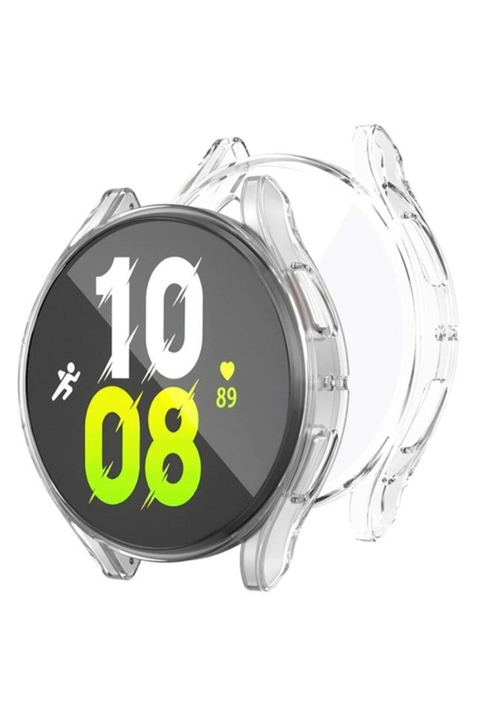 Samsung Galaxy Watch 5 44mm Uyumlu Silikon TPU Kasa ve Ekran Koruyucu Zore Watch Gard 15