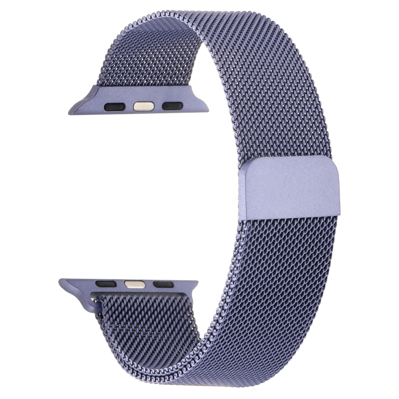 Apple Watch Ultra 49mm Uyumlu Kordon Hasır Metal Mıknatıslı Örgü Zore KRD-01 Kayış