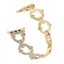 ​​​Apple Watch Ultra 49mm Uyumlu Kordon Paslanmaz Metal Luxury Taşlı Tasarım KRD-57 Kayış