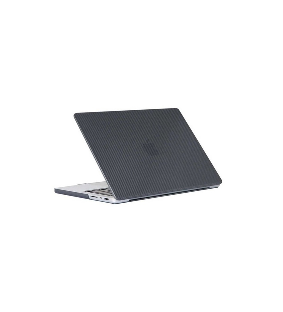 Apple Macbook 16.2' 2021 Uyumlu A2485 Zore MSoft Carbon Fiber Tasarımlı Kapak