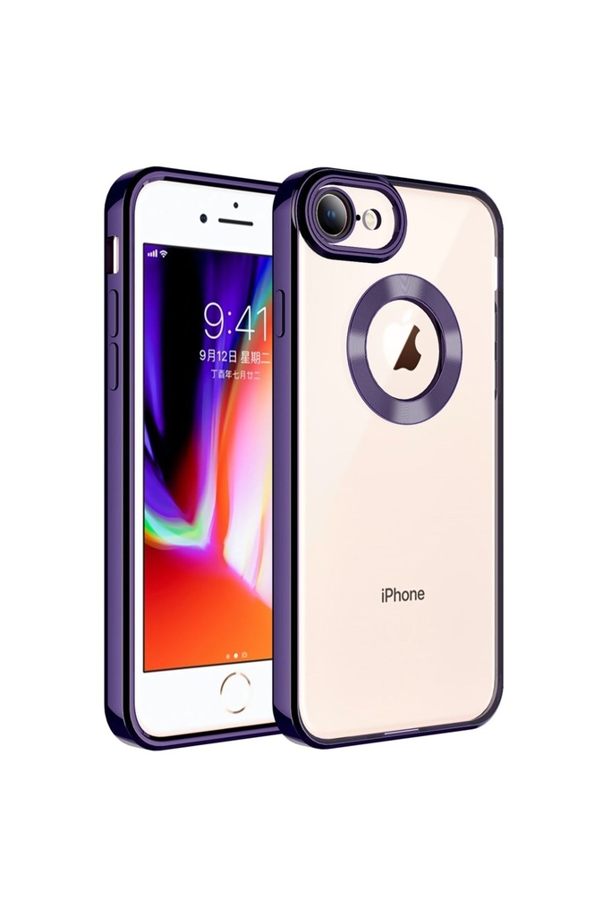 Apple iPhone 7 Uyumlu Kılıf Kamera Korumalı Logo Gösteren Zore Omega Kapak