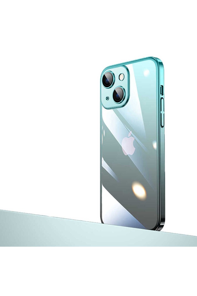 Apple iPhone 14 Uyumlu Kılıf Parlak Renk Geçişli Kamera Korumalı Zore Senkron Kapak