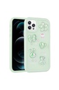 Apple iPhone 12 Pro Max Uyumlu Kılıf Kabartma Figürlü Parlak Zore Toys Silikon Kapak