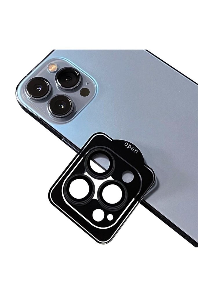Apple iPhone 14 Pro Uyumlu Zore CL-11 Safir Parmak İzi Bırakmayan Anti-Reflective Kamera Lens Koruyucu