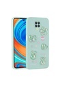 Xiaomi Redmi Note 9 Pro Uyumlu Kılıf Kabartma Figürlü Parlak Zore Toys Silikon Kapak