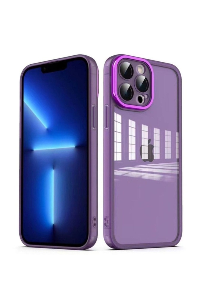 Apple iPhone 13 Pro Uyumlu Kılıf Kamera Korumalı Transparan Zore Post Kapak