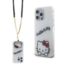 Apple iPhone 15 Pro Max Uyumlu Kılıf Hello Kitty Orjinal Lisanslı Askılı Yazı ve İkonik Logolu Daydreaming Kapak