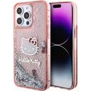 Apple iPhone 15 Pro Max Uyumlu Kılıf Hello Kitty Orjinal Lisanslı İkonik Sıvılı Glitter Kapak