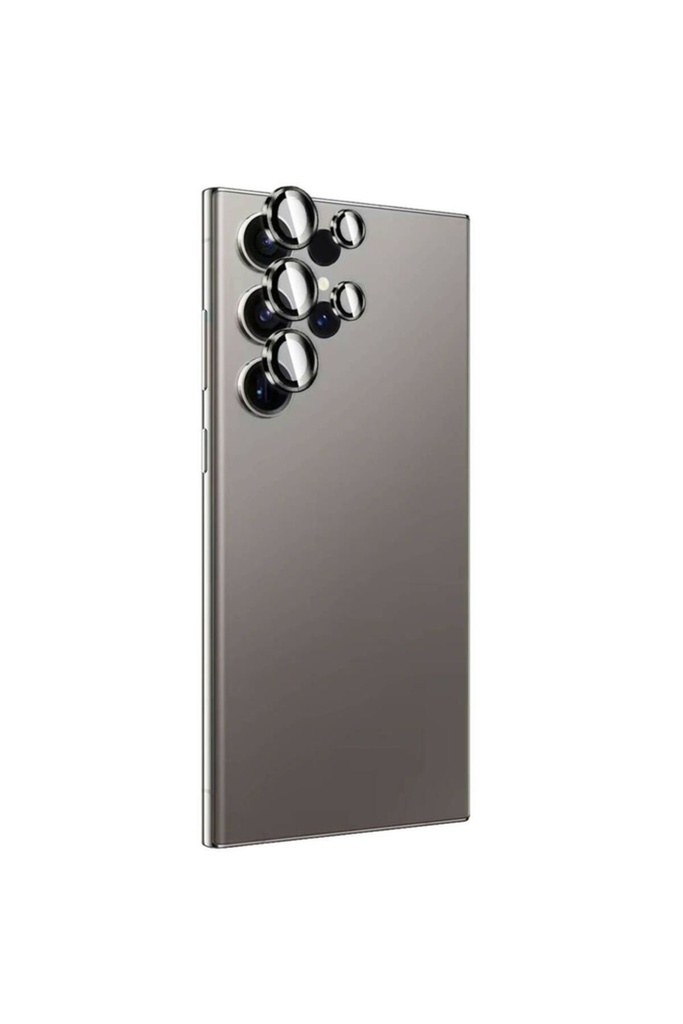 Samsung Galaxy S24 Ultra Uyumlu Zore Titanium Premium Temperli Kamera Lens Koruyucu
