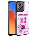 Xiaomi Redmi 12 4G Uyumlu Kılıf Parlayan Kabartmalı İkonik Figürlü Zore Amas Silikon Kapak