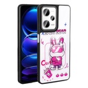 Xiaomi Redmi Note 12 Pro 5G Uyumlu Kılıf Parlayan Kabartmalı İkonik Figürlü Zore Amas Silikon Kapak