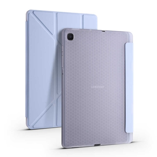Samsung Galaxy Tab S6 Lite P610 Uyumlu Kılıf Zore Tri Folding Kalem Bölmeli Standlı Kılıf