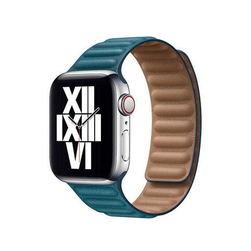 ​​​Apple Watch 40mm Uyumlu Kordon Suni Deri Baklalı KRD-34 Kayış