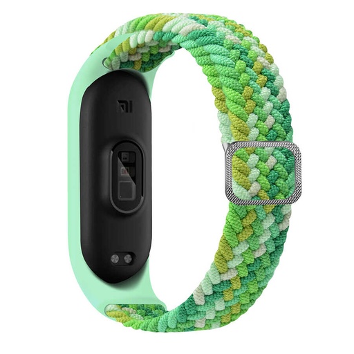 Xiaomi Mi Band 3 Uyumlu Kordon Örgü İşlemeli Yumuşak Hasır KRD-49 Kayış