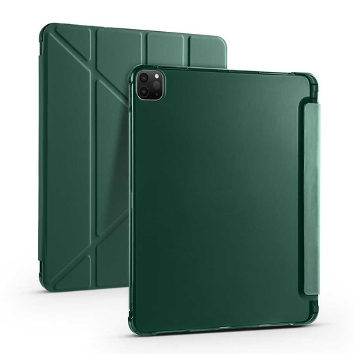 Apple iPad Pro 12.9 2021 (5.Nesil) Uyumlu Kılıf Zore Tri Folding Kalem Bölmeli Standlı Kılıf