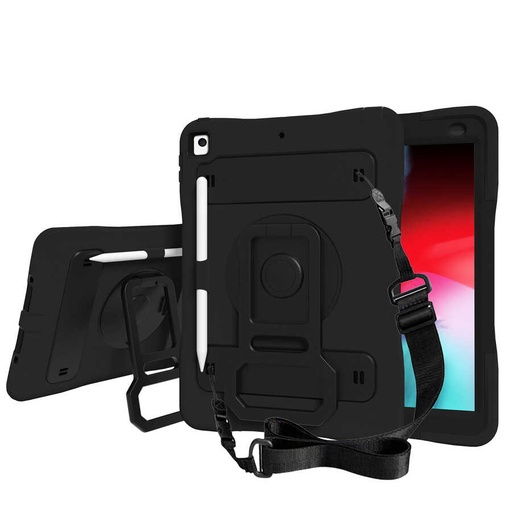 [RN-TA62834] Apple iPad 10.2 (8.Nesil) Uyumlu Zore Yeni Nesil Kalem Bölmeli Defender Tablet Silikon