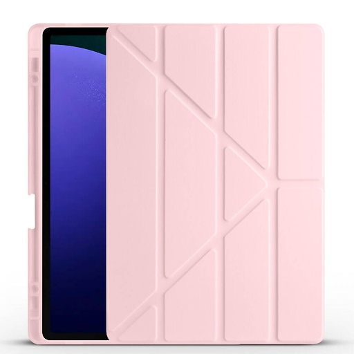 Samsung Galaxy Tab S9 Plus Uyumlu Kılıf Zore Tri Folding Kalem Bölmeli Standlı Kılıf