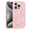 Apple iPhone 14 Pro Max Uyumlu Kılıf Kabartma Figürlü Parlak Zore Toys Silikon Kapak