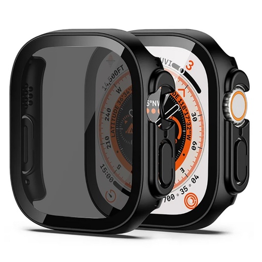 [RN-TA85059] Apple Watch Ultra 49mm Uyumlu Sert PC Kasa ve Privacy Ekran Koruyucu Zore Watch Gard 23