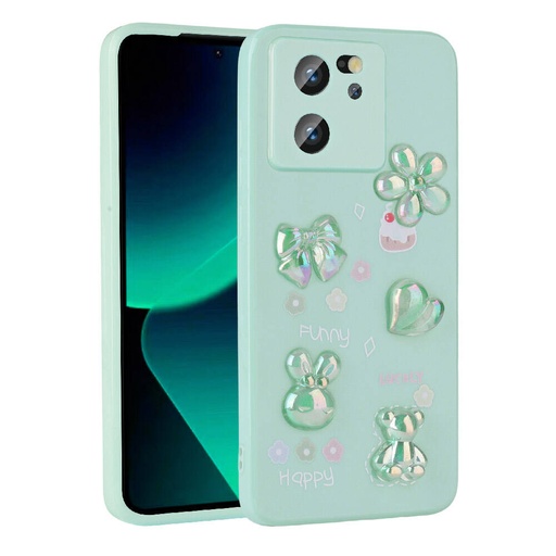 Xiaomi Mi 13T Uyumlu Kılıf Kabartma Figürlü Parlak Zore Toys Silikon Kapak
