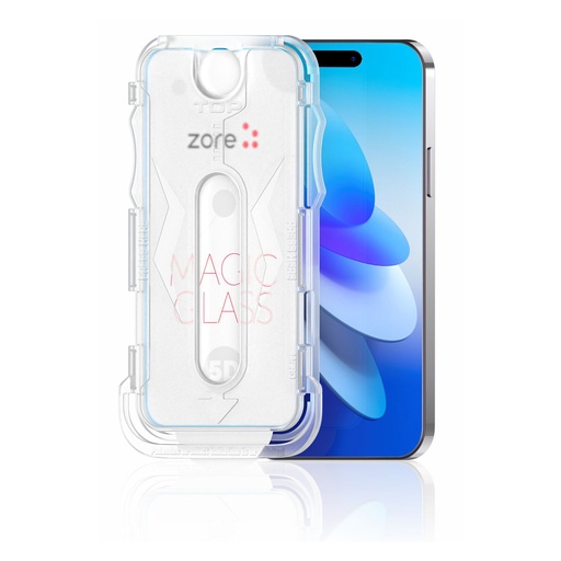 [RN-TA97391] Apple iPhone 15 Pro Uyumlu Zore Kolay Uygulama Aparatlı 5D Magic Glass Cam Ekran Koruyucu