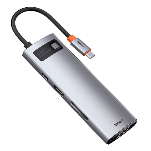 [CAHUB-CV0G] Baseus Metal Gleam Series 8 in 1 Type-C HUB Adaptör Çoklayıcı