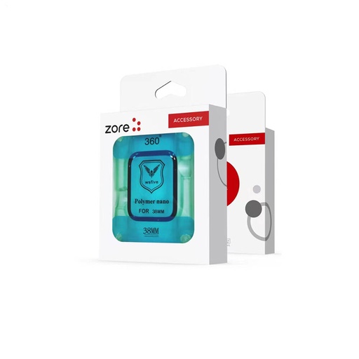 [RN-TA98688] Apple Watch 38mm Uyumlu Zore Polymer Nano Ekran Koruyucu + Kolay Uygulama Aparatlı