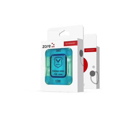 [RN-TA98693] Apple Watch 7 45mm Uyumlu Zore Polymer Nano Ekran Koruyucu + Kolay Uygulama Aparatlı