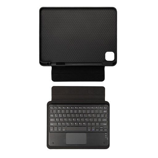 [RN-TA105127] Apple iPad Air 11 2024 Uyumlu Zore Border Keyboard Bluetooh Bağlantılı Standlı Klavyeli Tablet Kılıfı