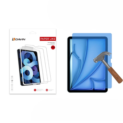 [RN-TA105520] Apple iPad Air 11 2024 Uyumlu Kağıt Hisli Mat ​​​​​​​​​​​​​​​Davin Paper Like Ekran Koruyucu