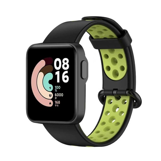 Xiaomi Redmi Watch 2 Lite Uyumlu Kordon Silikon Esnek Yumuşak Delikli Spor KRD-02 Kayış