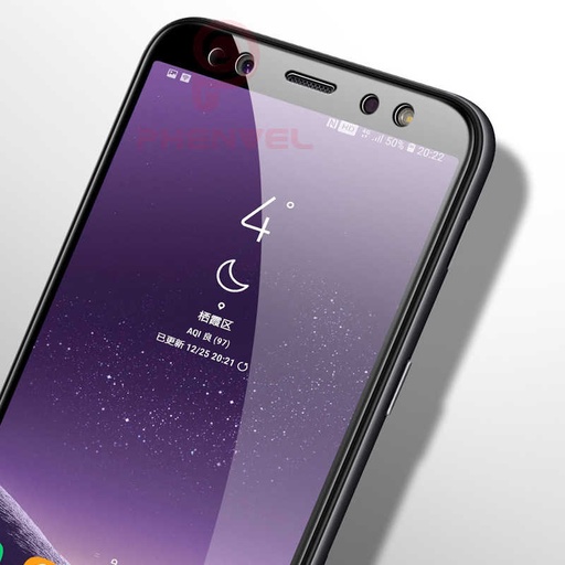 [RN-TA12395] Samsung Galaxy A8 2018 Uyumlu Zore Kenarları Kırılmaya Dayanıklı Cam Ekran Koruyucu