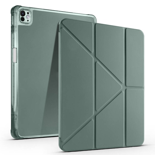 Apple iPad Air 13 2024 Uyumlu Kılıf Zore Tri Folding Kalem Bölmeli Standlı Kılıf