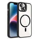 Apple iPhone 13 Uyumlu Kılıf Standlı ve Kamera Lens Hediyeli M-Safe Şarj Özellikli Zore Etro Kapak